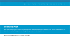 Desktop Screenshot of humanitiesfirst.org
