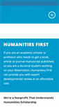 Mobile Screenshot of humanitiesfirst.org