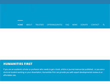 Tablet Screenshot of humanitiesfirst.org